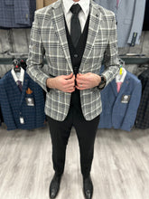 Load image into Gallery viewer, Vibrant Grey Check 3 Piece Suit For Hire (Includes £40 refundable deposit)
