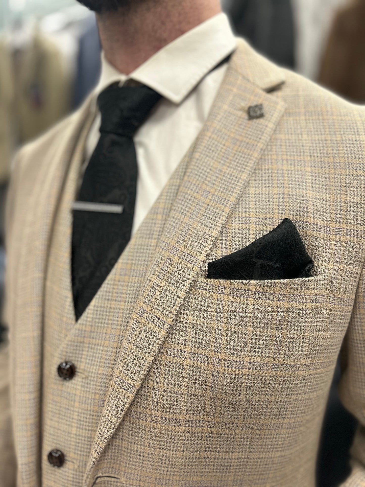 Holland Beige With Black Trousers