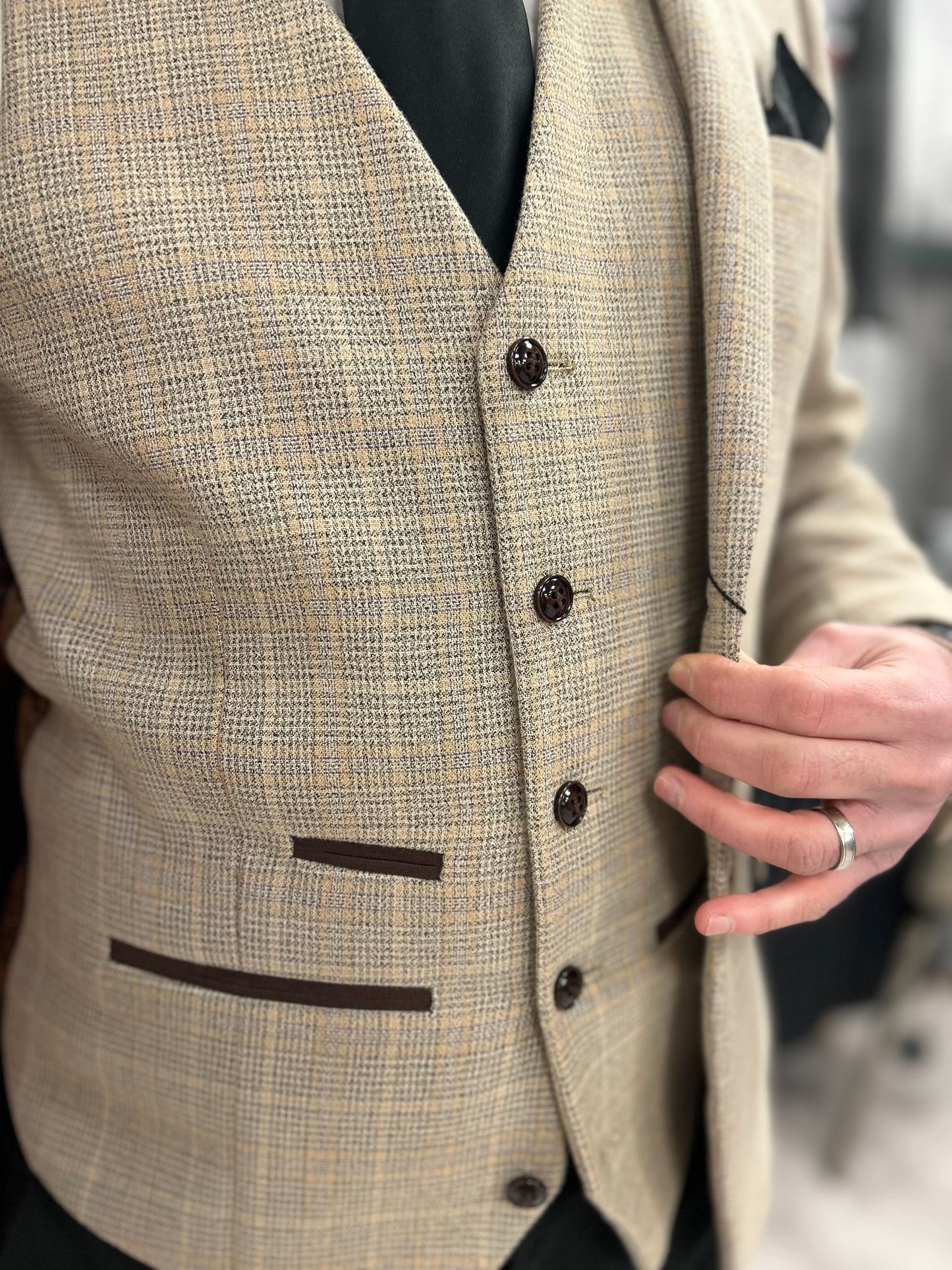 Holland Beige With Black Trousers
