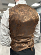 Load image into Gallery viewer, Parker black 2 piece with Holland beige waistcoat suit for hire
