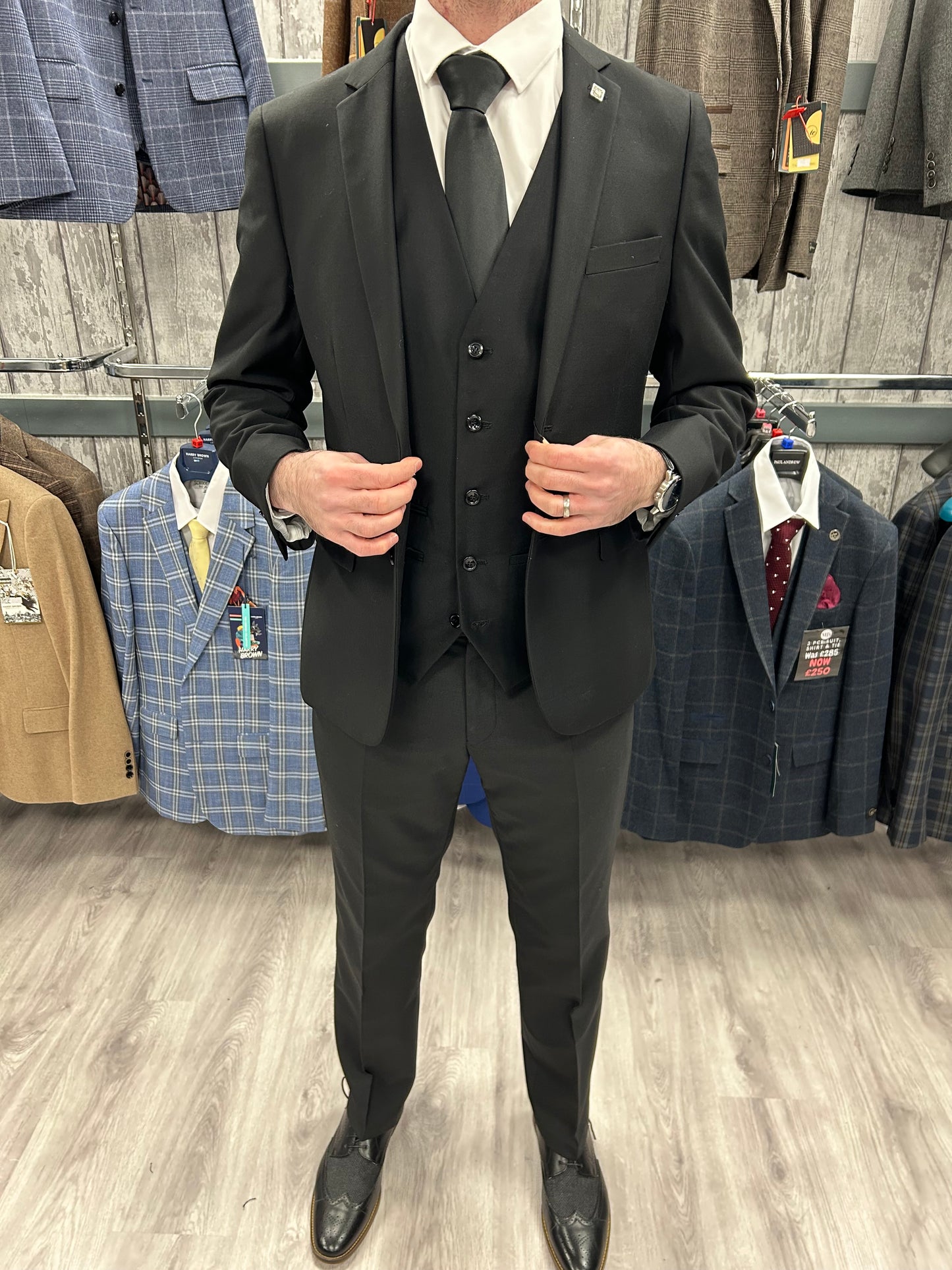 Parker with Jacob waistcoat + Parker Black Wedding Quotation