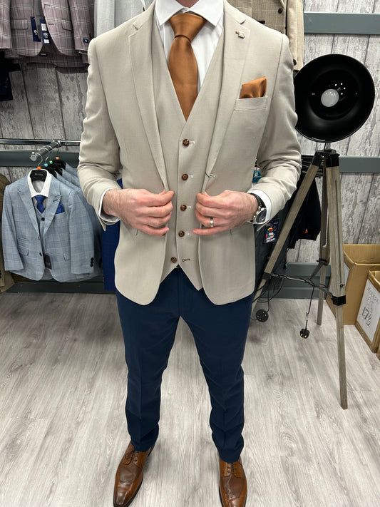 Mayfair Stone With Navy Trousers