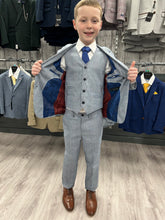Load image into Gallery viewer, Boy&#39;s Mark Sky Blue 3 Piece Suit
