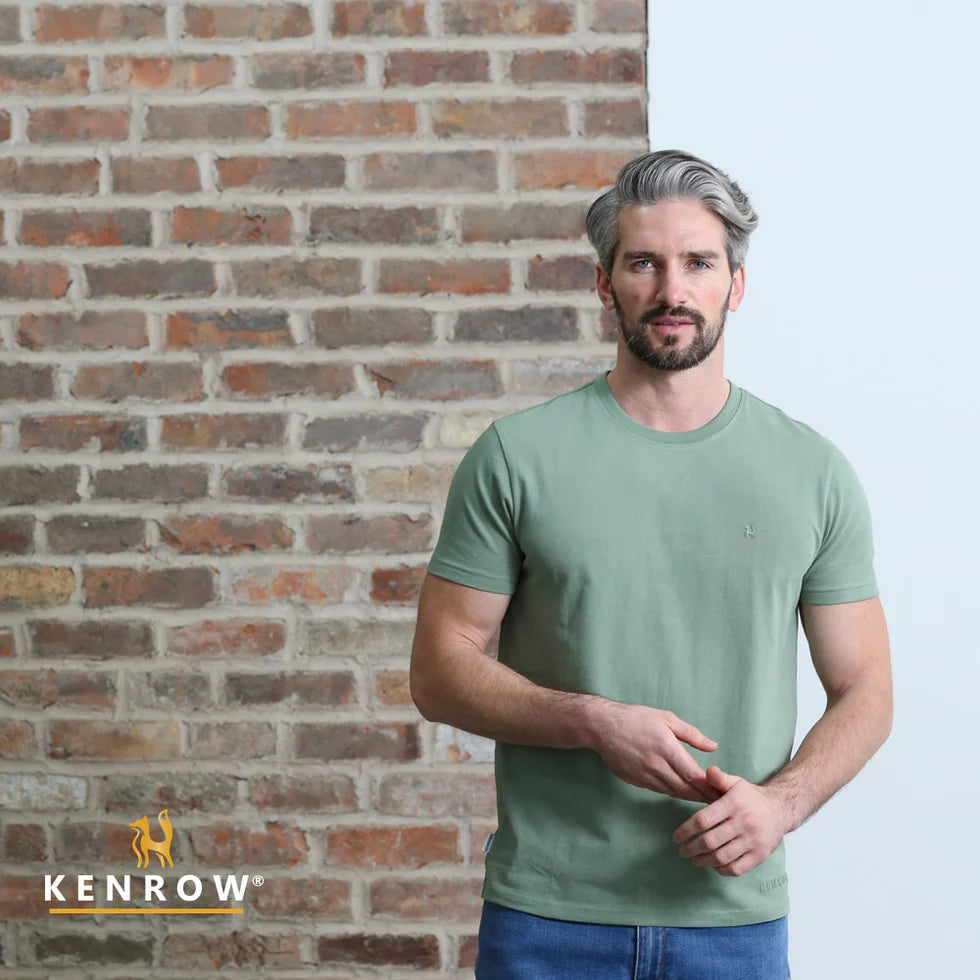 Jax Brushed Tee Basil