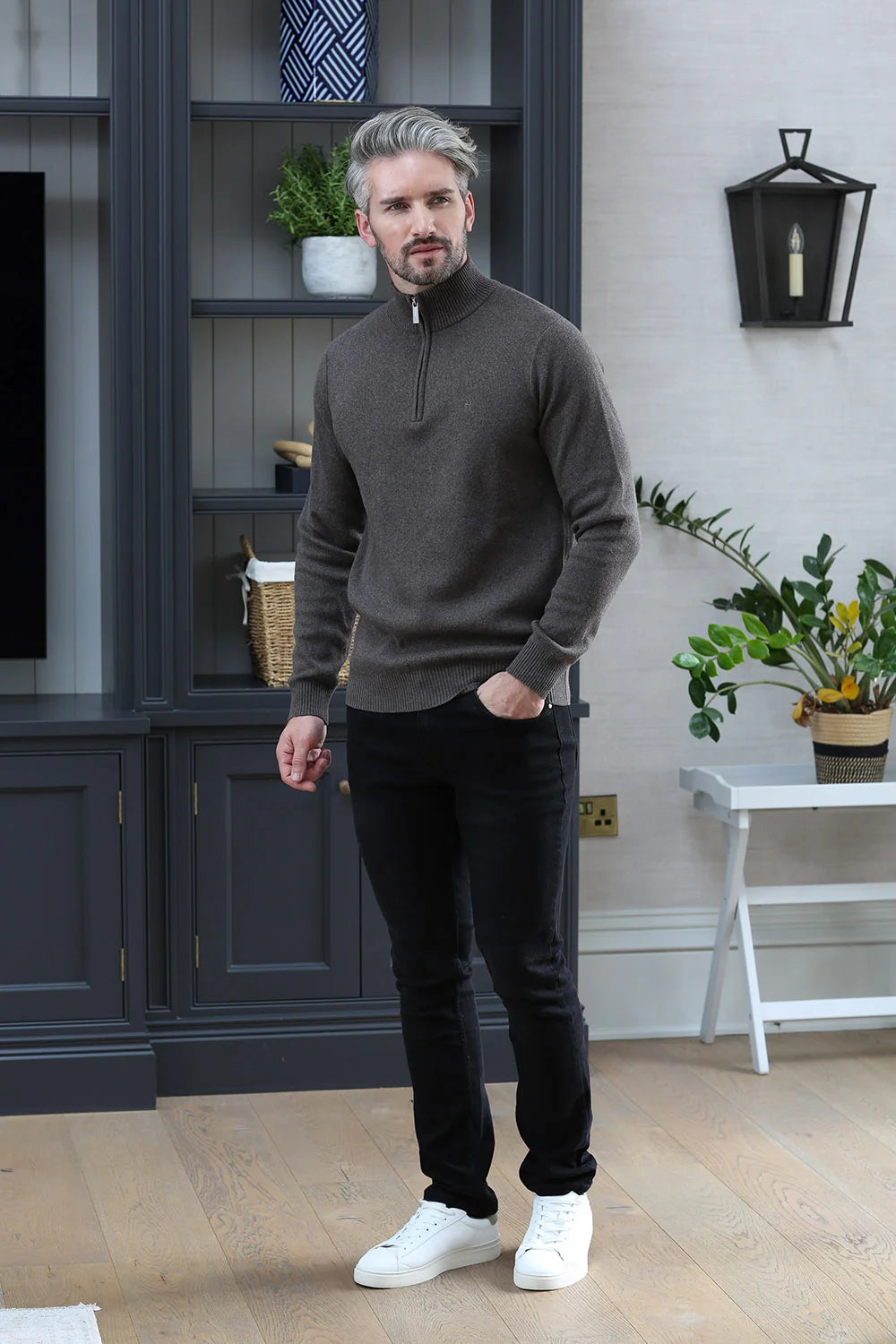 Kenrow Justin Half Zip Stone