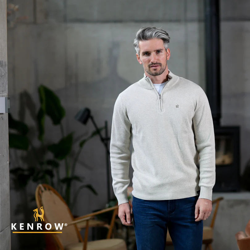 Jerald Half Zip Sand