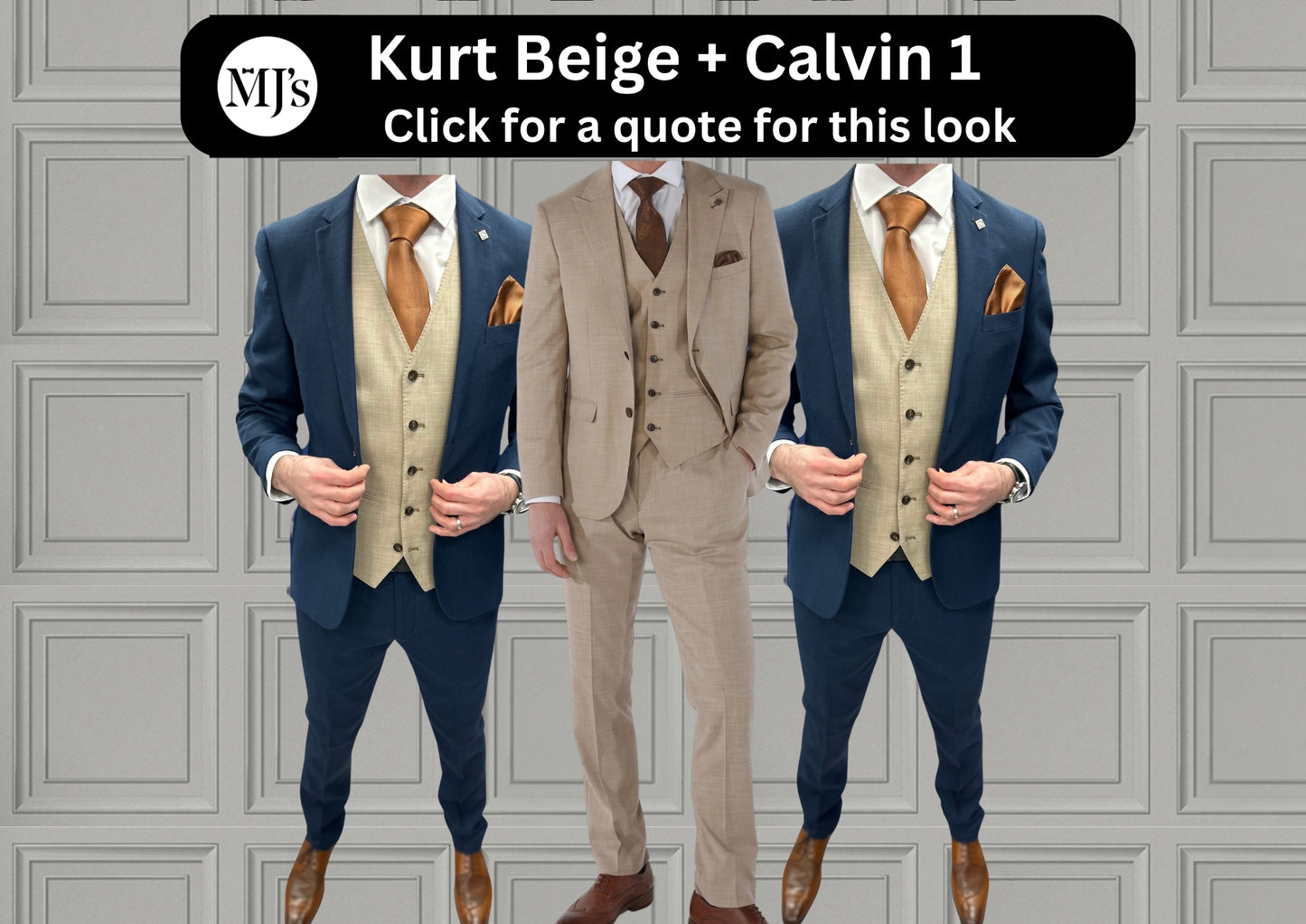 Kurt Beige + Calvin Navy Wedding Quotation 1