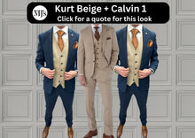 Load image into Gallery viewer, Kurt Beige + Calvin Navy Wedding Quotation 1
