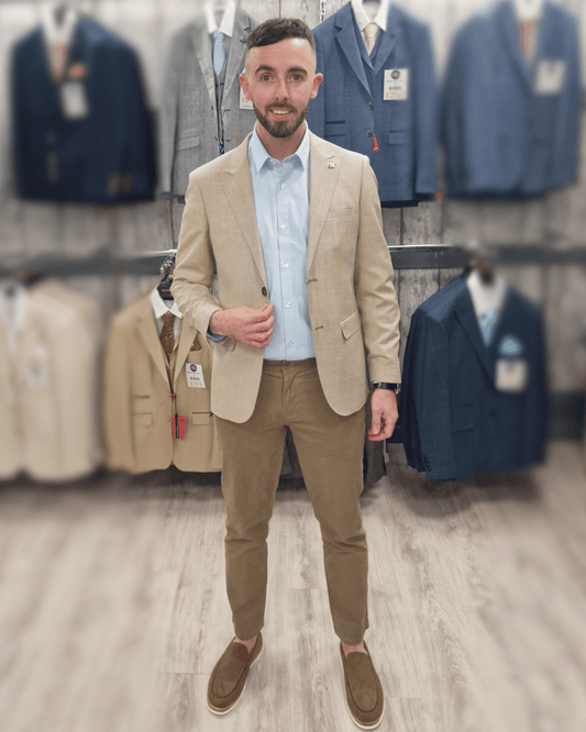 Kurt Beige Jacket with Sand Chino