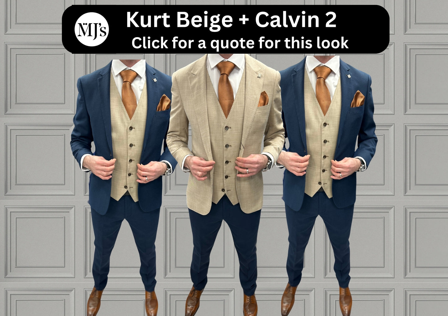 Kurt Beige + Calvin Navy Wedding Quotation 2