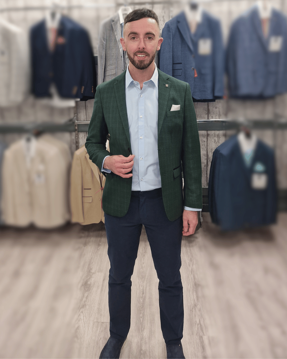 Leo Green Jacket with Navy Chino