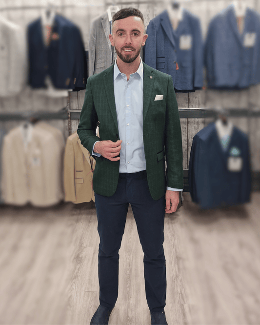 Leo Green Jacket with Navy Chino