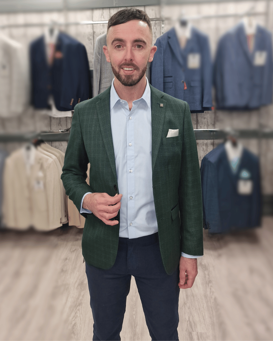 Leo Green Jacket with Navy Chino