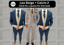Load image into Gallery viewer, Leo Beige + Calvin Navy Wedding Quotation 2
