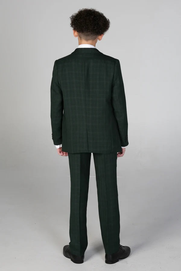 Leo Green Boys 3 Piece Suit