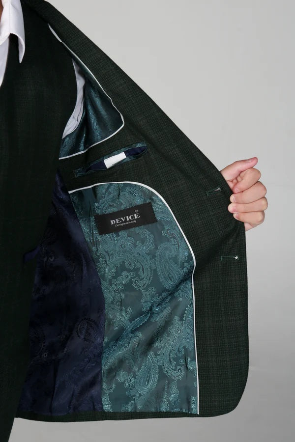 Leo Green Boys 3 Piece Suit