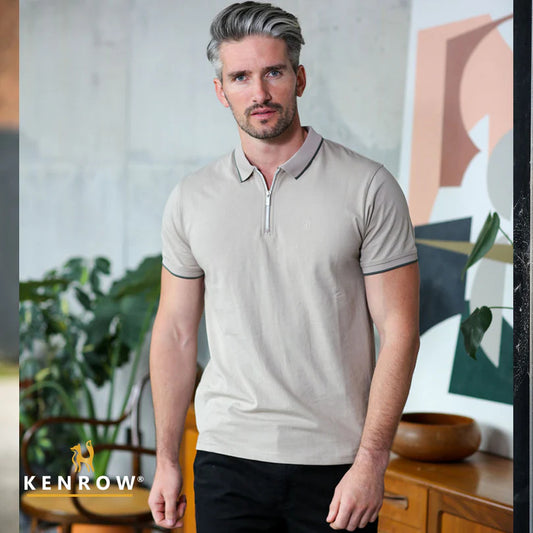 Luca Zip Putty Polo