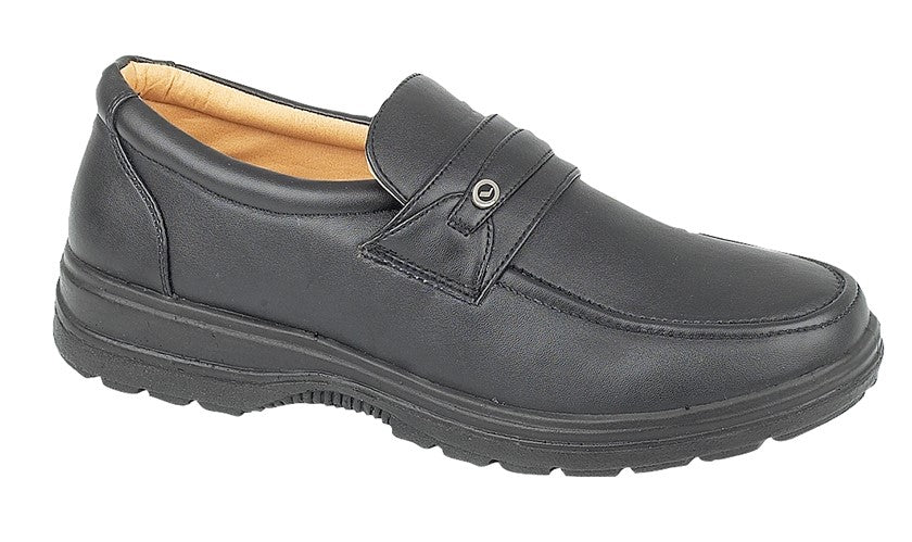 Scimitar MJ825A Men’s Black Slip-On Shoes
