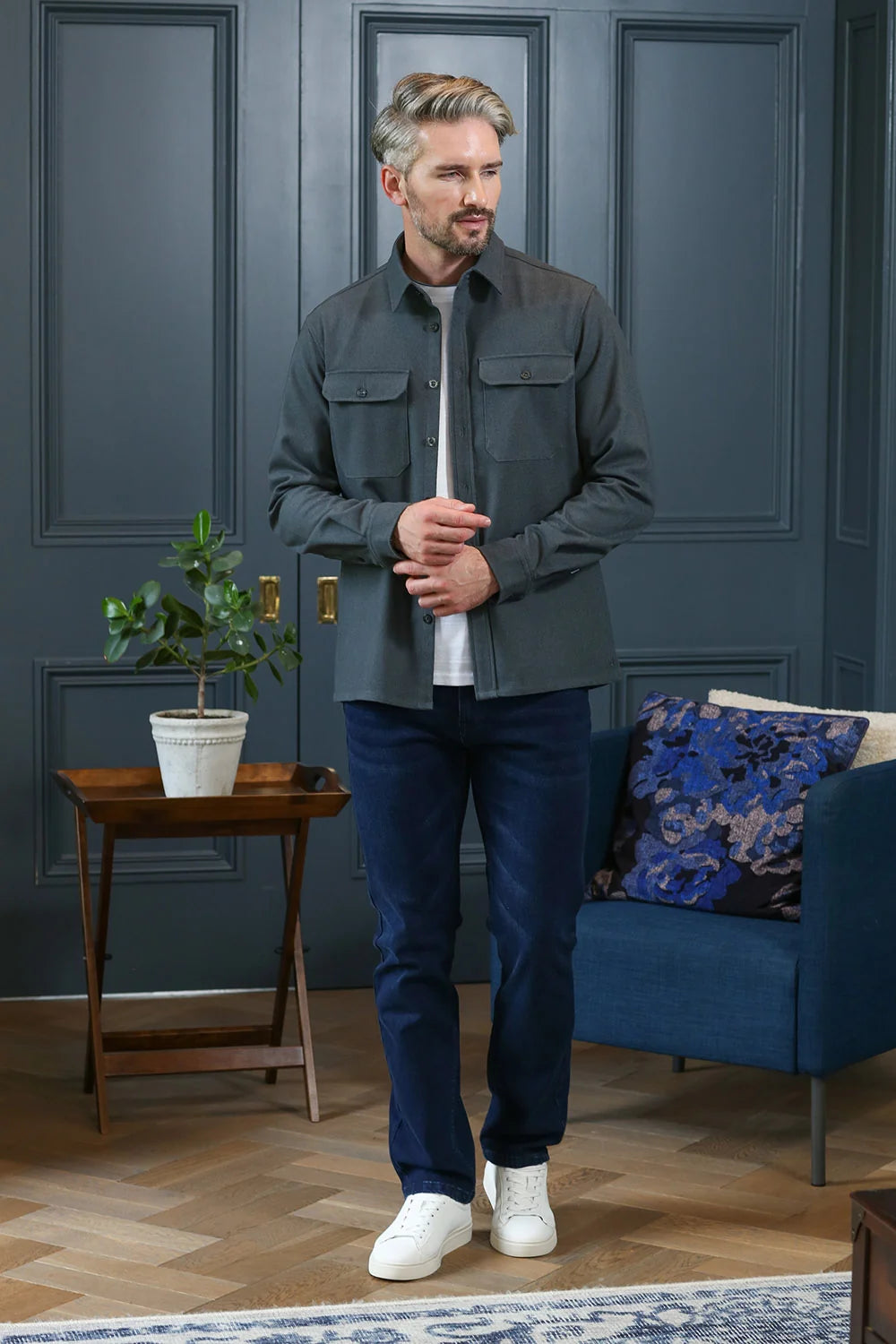 Kenrow Marc Overshirt Pewter Green