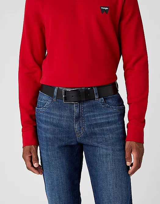 Wrangler Metal Loop Belt in Black