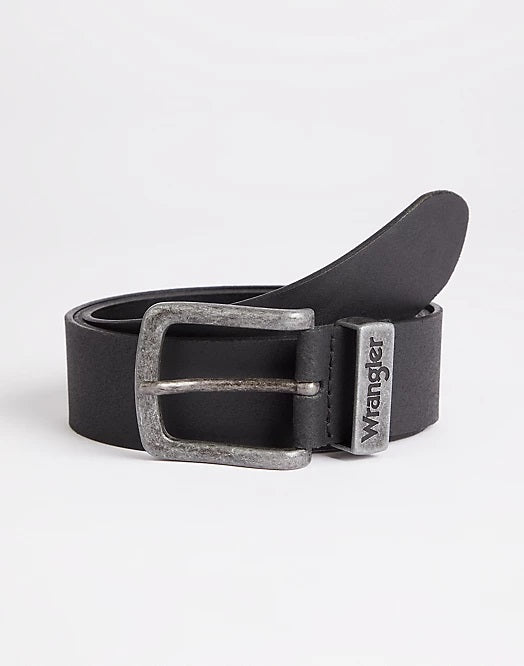 Wrangler Metal Loop Belt in Black