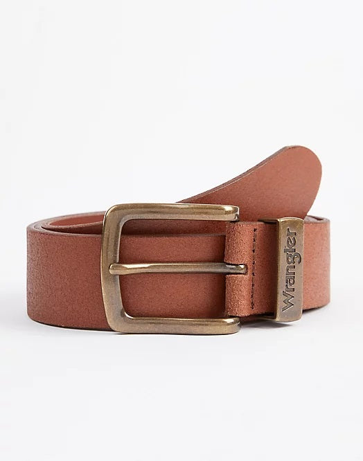 Wrangler Metal Loop Belt in Cognac
