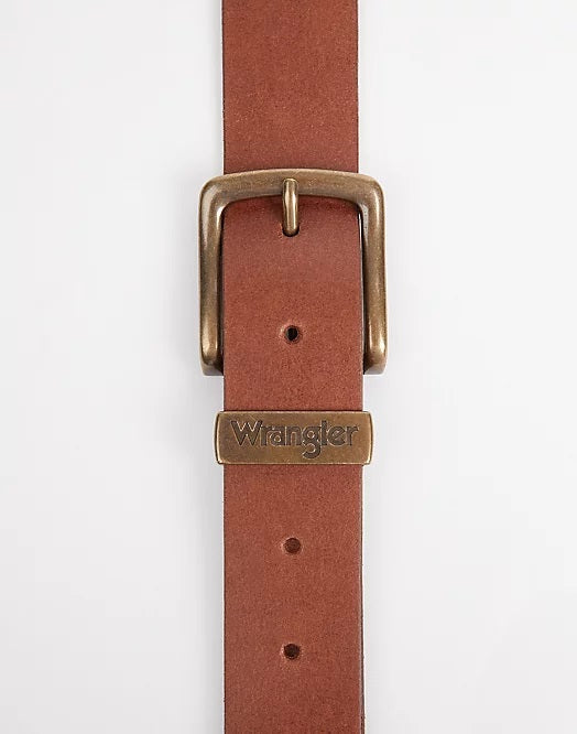Wrangler Metal Loop Belt in Cognac