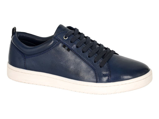 MJ799C Navy Leather shoe