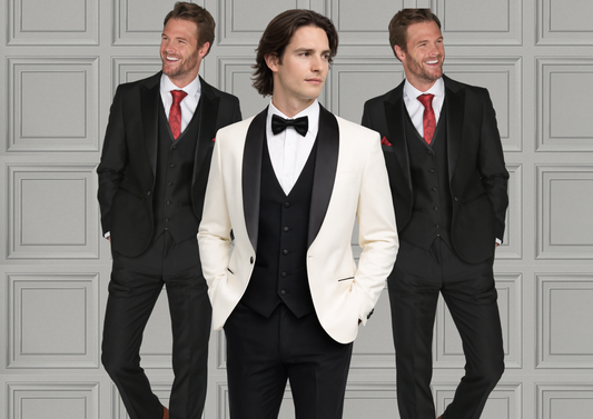 MJ's Ecru Tux + Harry Tux 1
