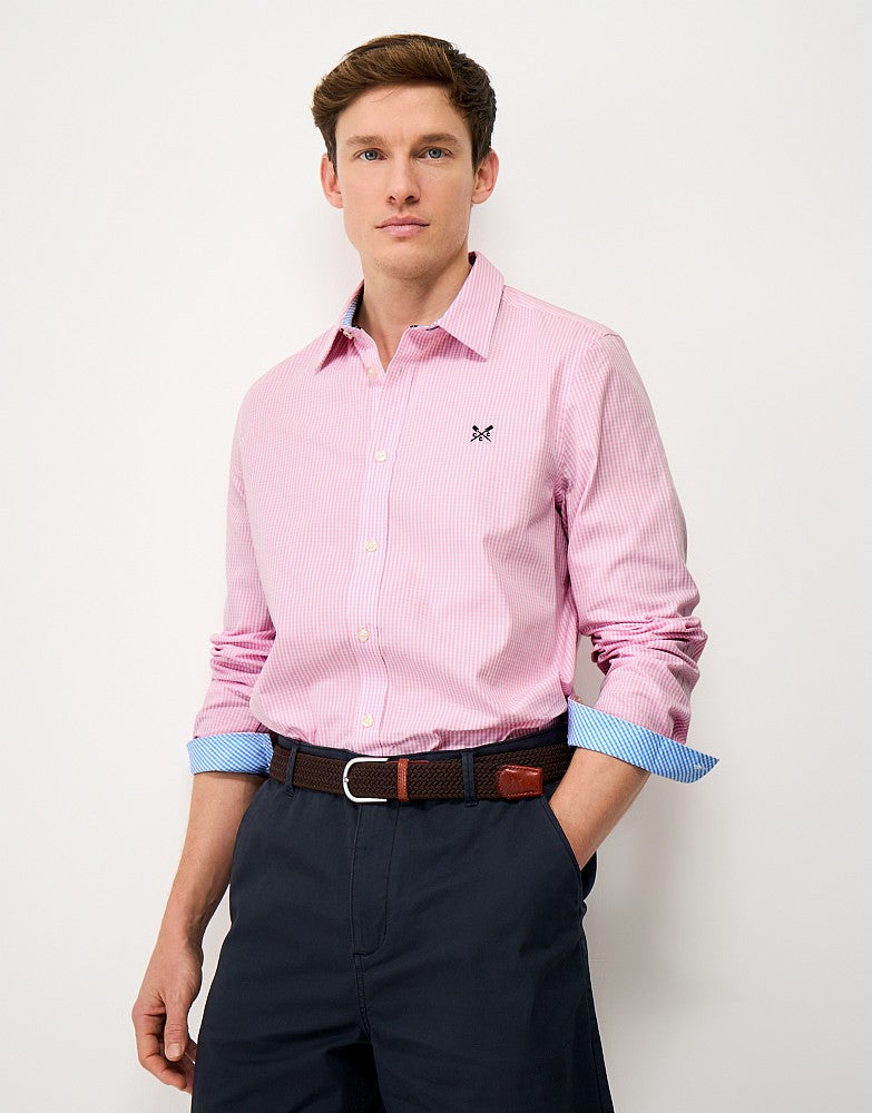 Crew Classic Fit Pink Gingham Shirt