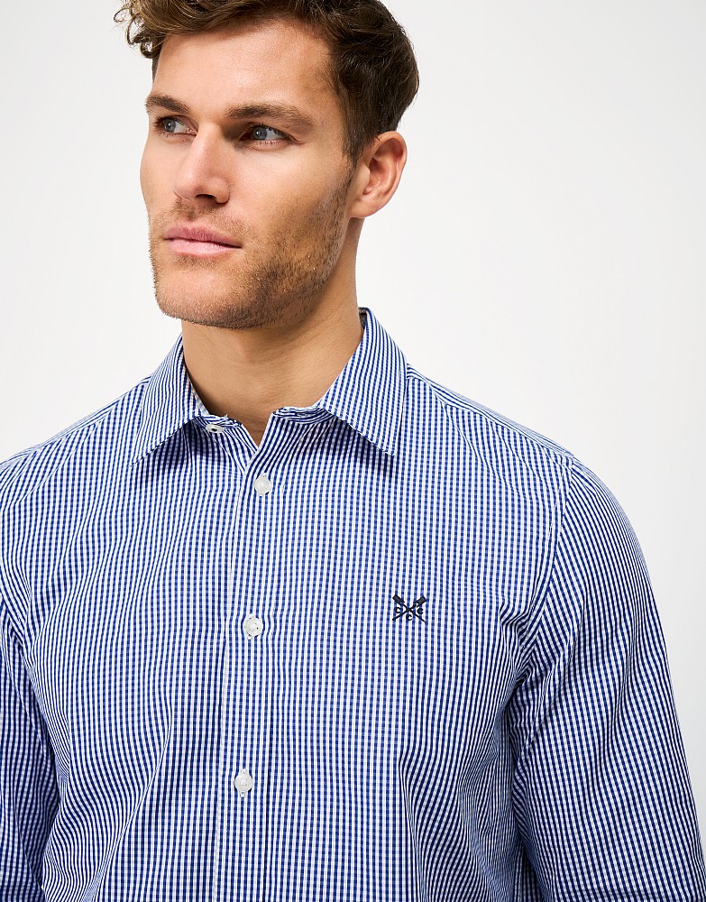 Crew Classic Fit Blue Gingham Shirt
