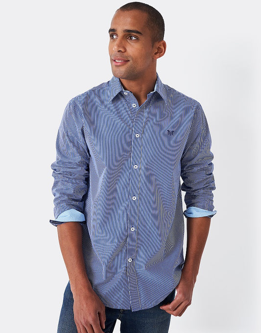 Crew Classic Micro Stripe Ultra Marine