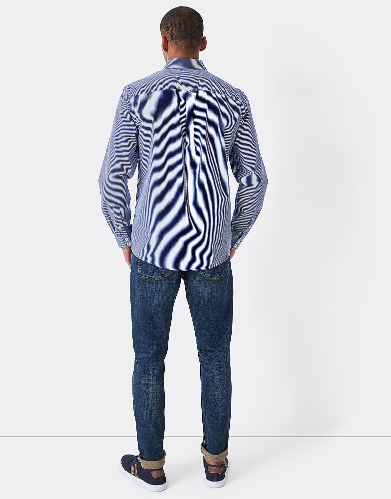 Crew Classic Micro Stripe Ultra Marine