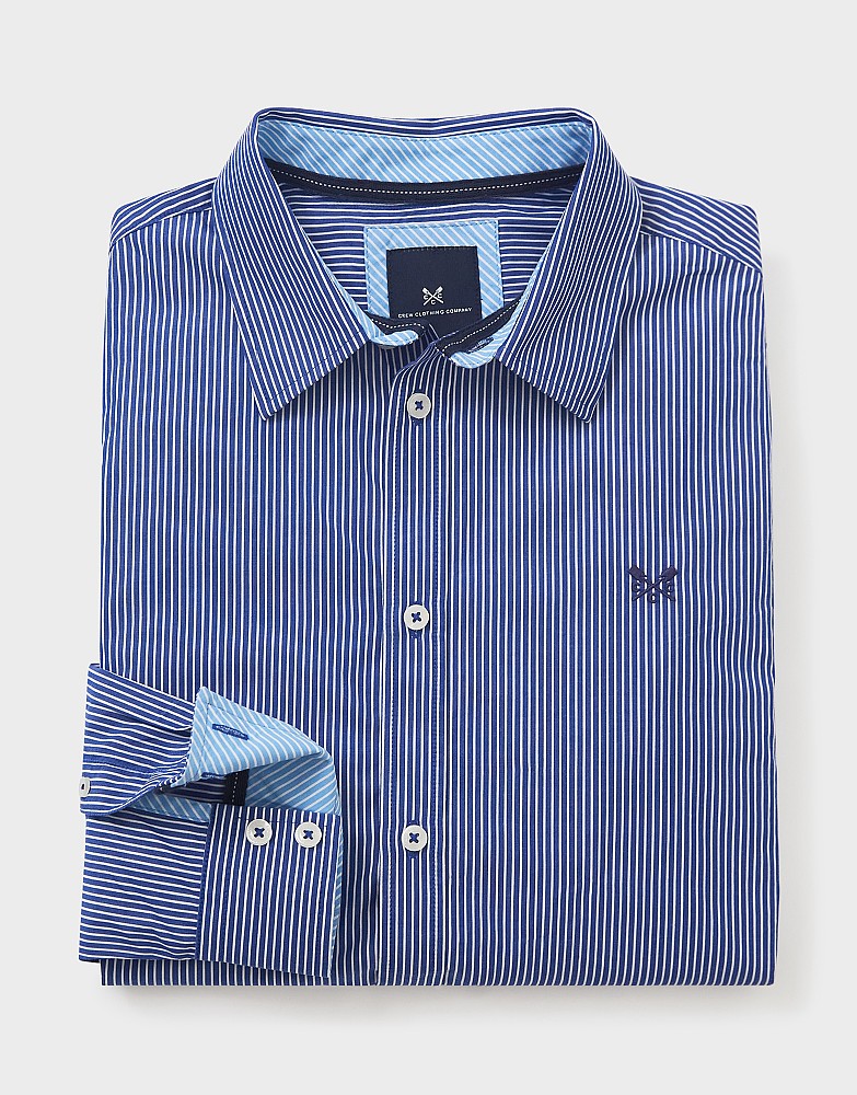 Crew Classic Micro Stripe Ultra Marine