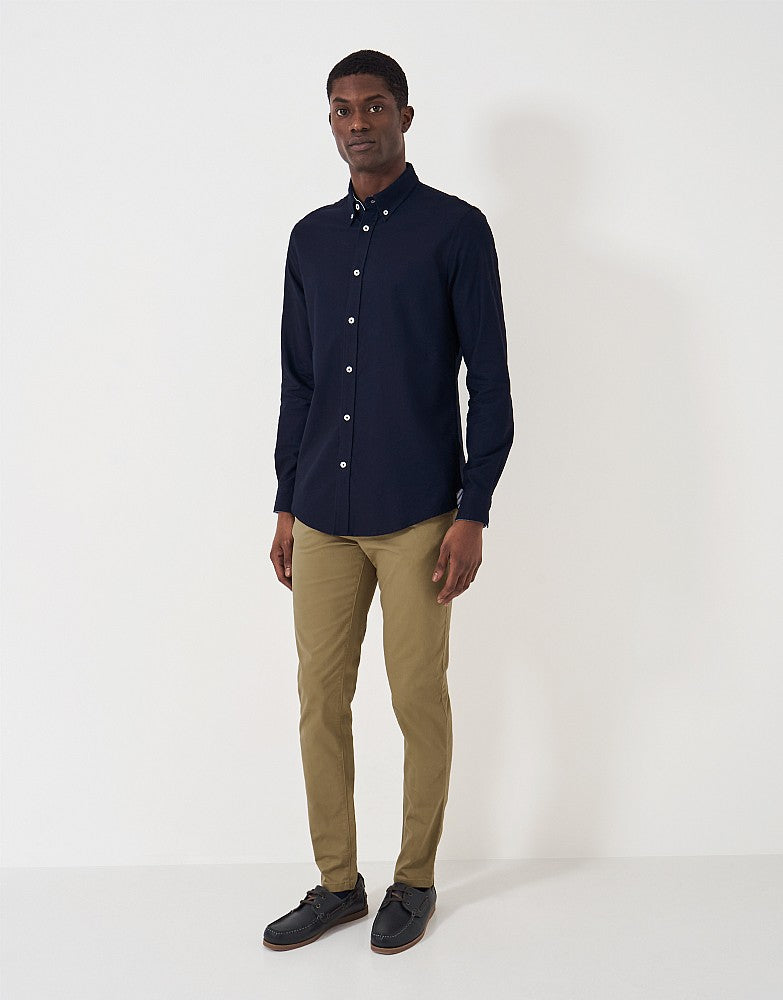 Crew Slim Fit Oxford Shirt in Heritage Navy