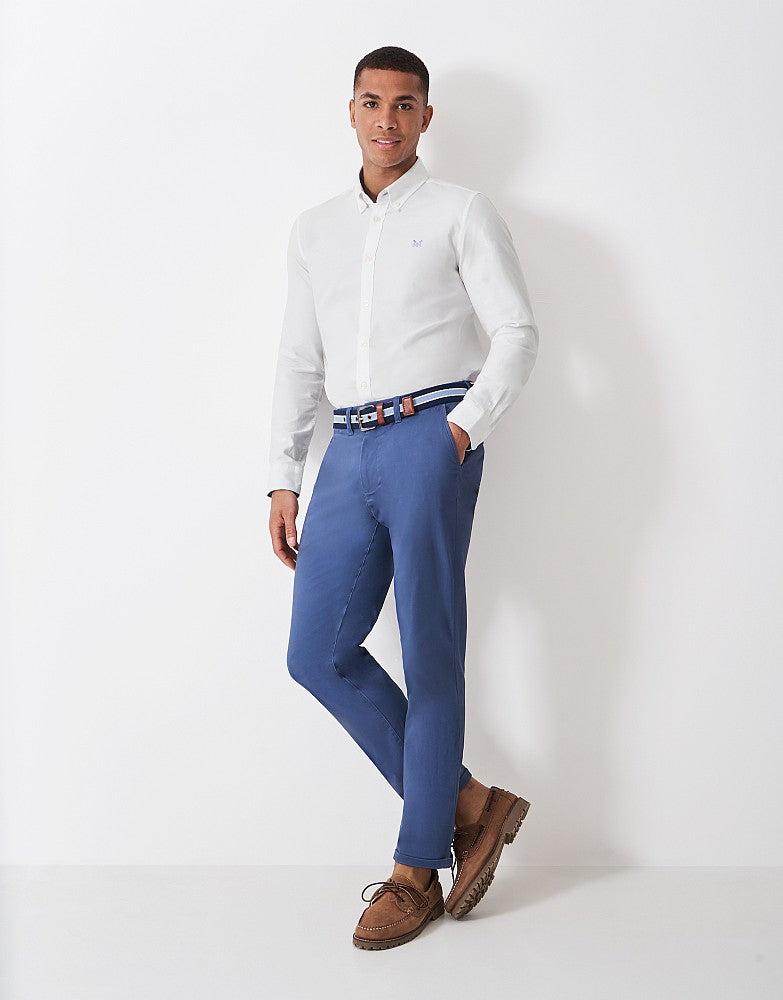 Crew Slim Fit Oxford Shirt in White