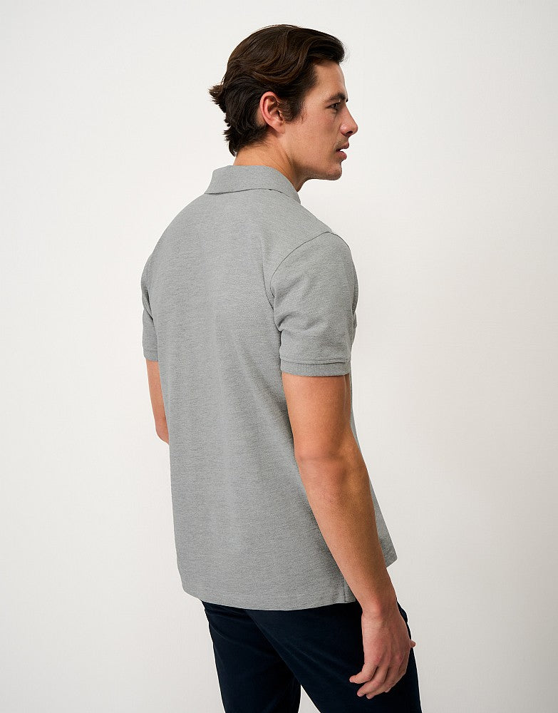 Crew Classic Polo Shirt in Grey Marl
