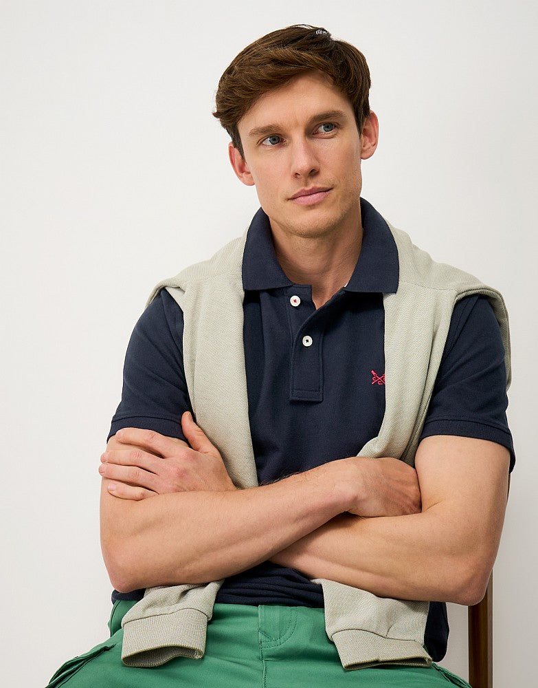 Crew Classic Polo Shirt in Dark Navy