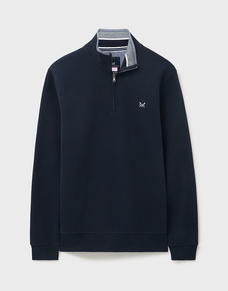 Classic Half Zip Sweat in Navy