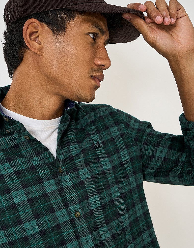 Crew Flannel Shirt in Green