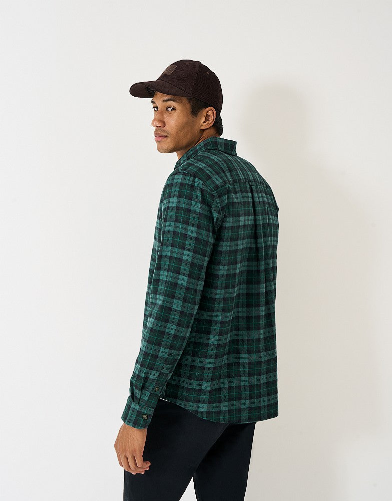 Crew Flannel Shirt in Green