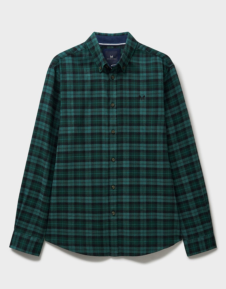 Crew Flannel Shirt in Green