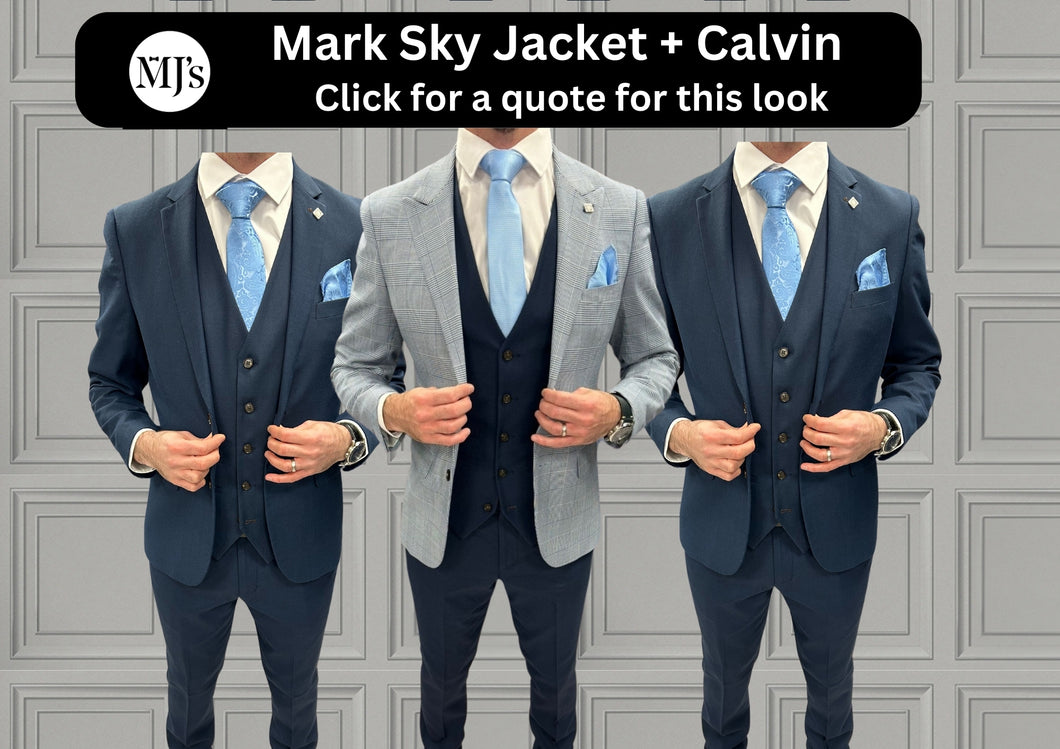 Mark Sky Blue + Calvin Navy Wedding Quotation 3