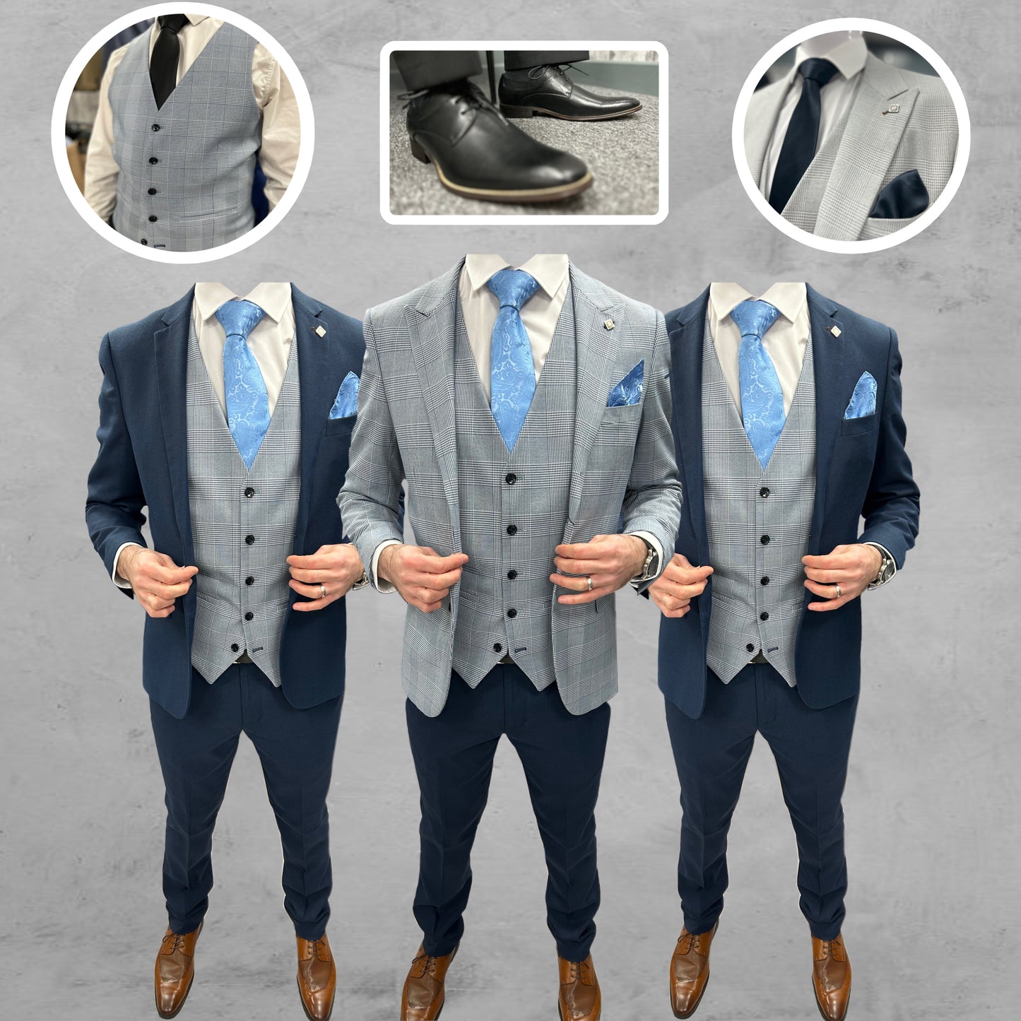 Mark Sky Blue + Calvin Navy Wedding Quotation 1