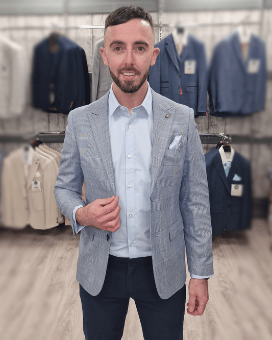 Mark Sky Jacket with Navy Chino