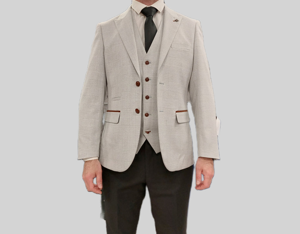 Mark Stone Jacket & Waistcoat - Black Trousers