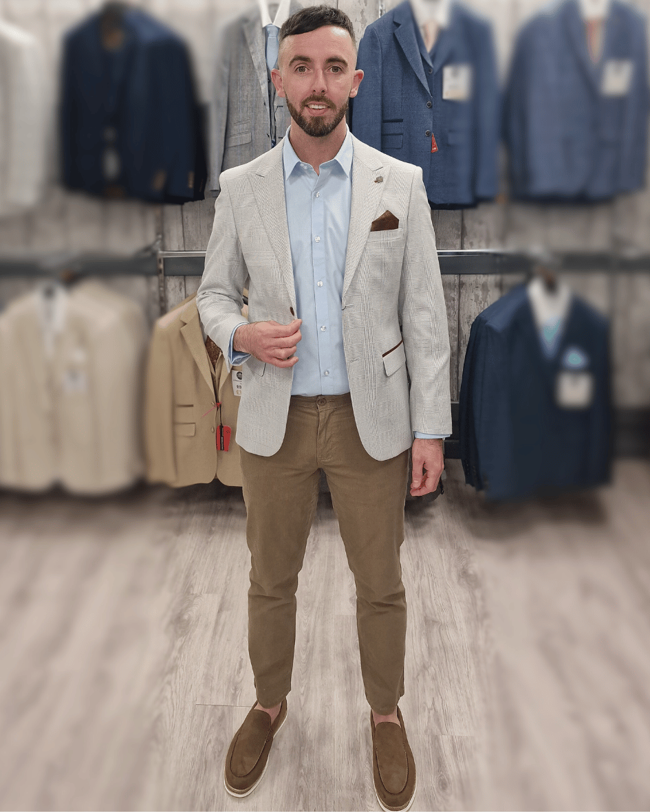 Mark Stone Jacket with Sand Chino