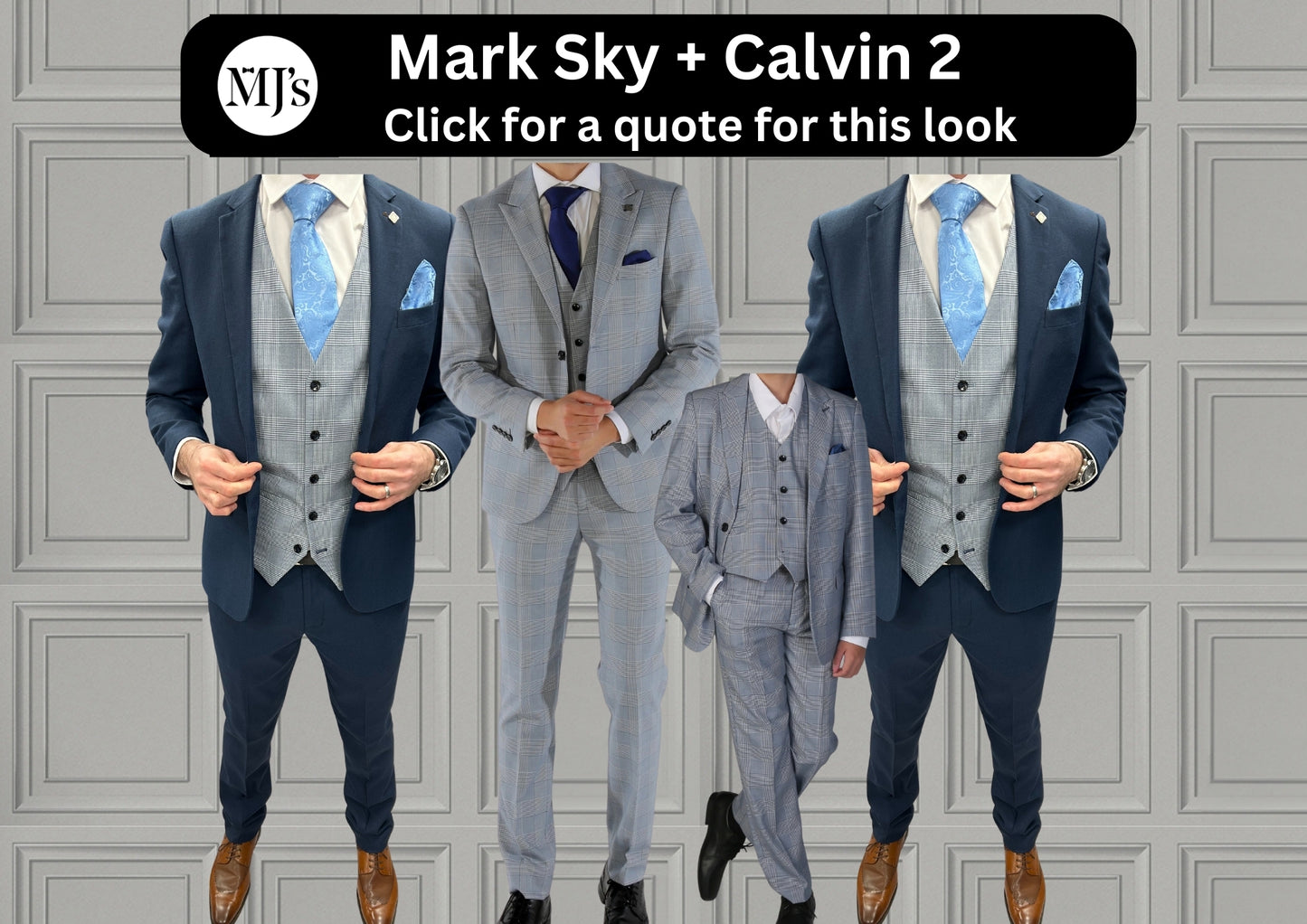 Mark Sky Blue + Calvin Navy Wedding Quotation 2