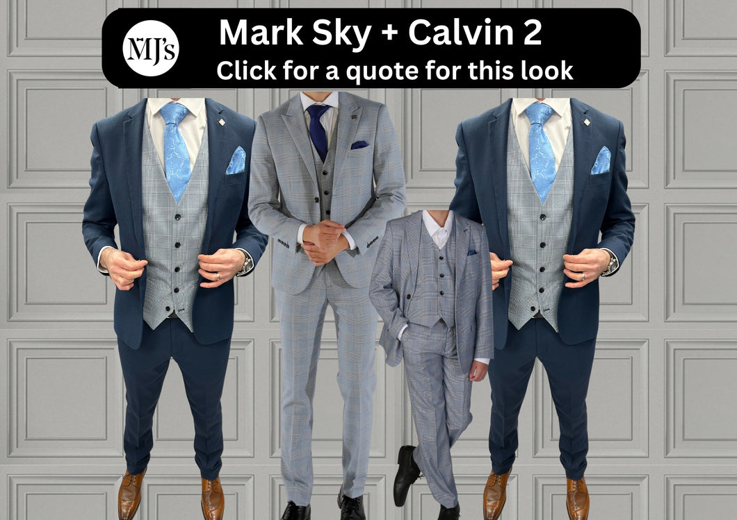 Mark Sky Blue + Calvin Navy Wedding Quotation 2