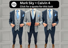 Load image into Gallery viewer, Mark Sky Blue + Calvin Navy Wedding Quotation 4
